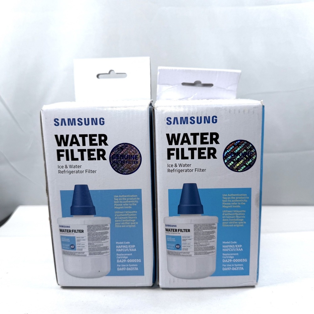 2 Pack Samsung DA29-00003G Ice & Water Refrigerator Filters / Genuine OEM